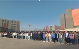 醫學技術與信息管理系組織第十三周升國旗儀式